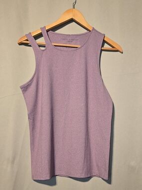 Threads & Thought Lilac Asymmetric Double-Strap Tank Top - Women
